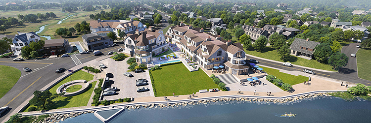 Dellbrook|JKS and Cohasset Hospitality Partners break ground on The Harbor development in Cohasset, MA